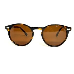 Carfia CA5288 Polarized Round Sunglasses Tortoiseshell Brown Lens Italy Design